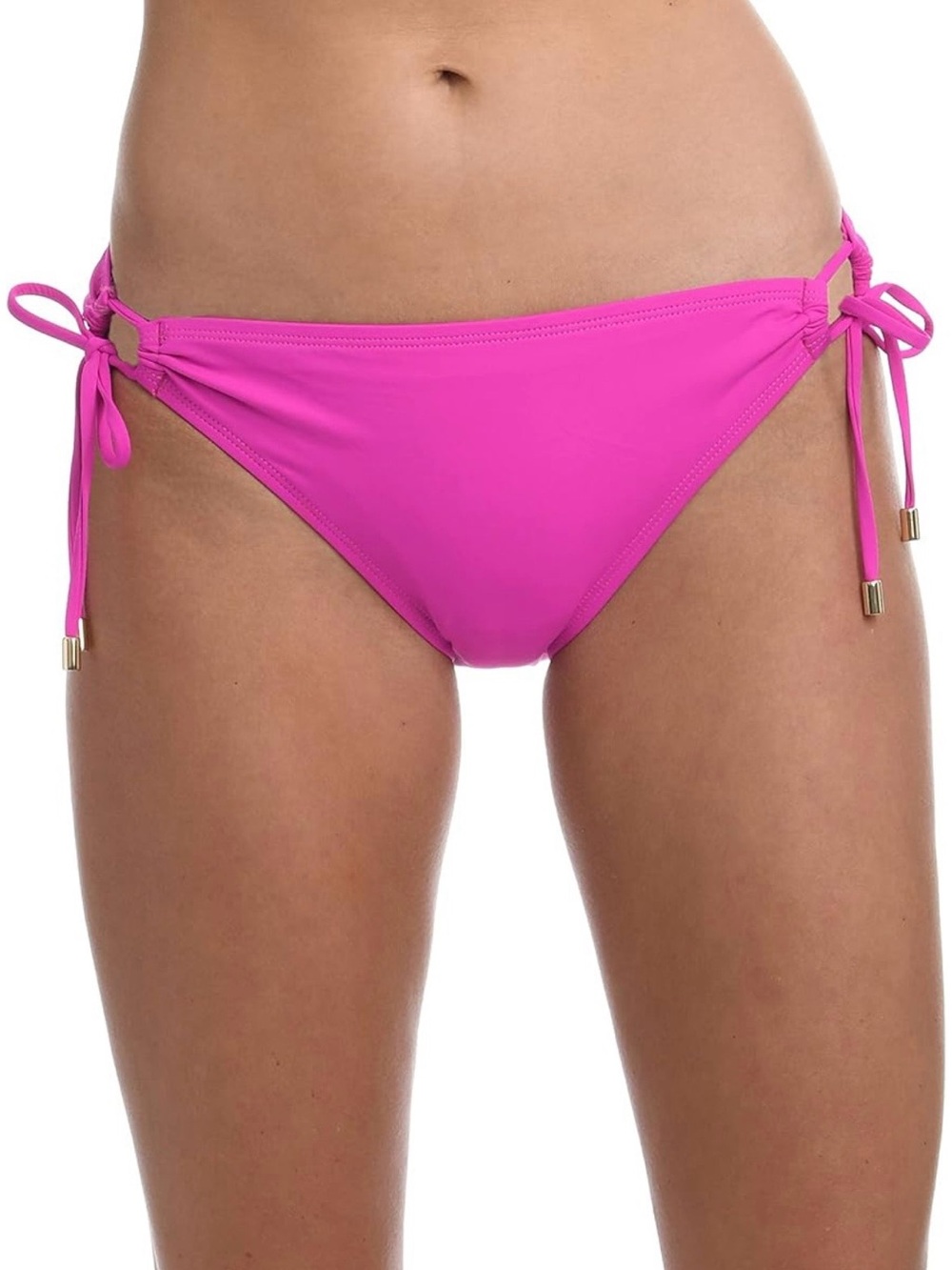 La Blanca Women’s Island Goddess Side Loop Hipster Bikini Bottom Orchid Pink